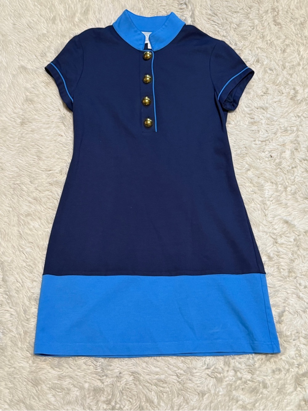 Sail to Sable Mod Shift Dress in Blue - Size Small